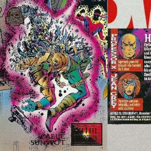 1994 Marvel Trading Cards -Full Set of 9 - Fatal Attraction - Picture 8 of 11